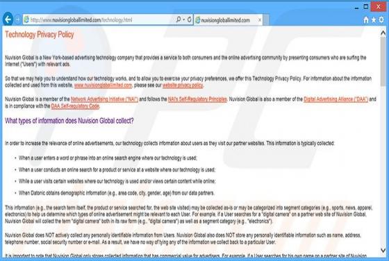 Adware Nuvision Global Data Remarketer