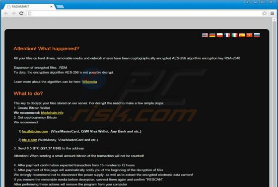 Ransomware Radamant