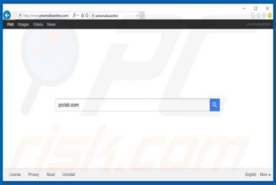 Redirecionamento Universalsearches.com