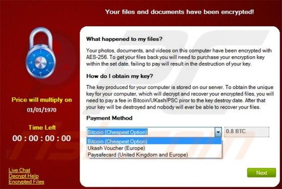 Ransomware PadCrypt