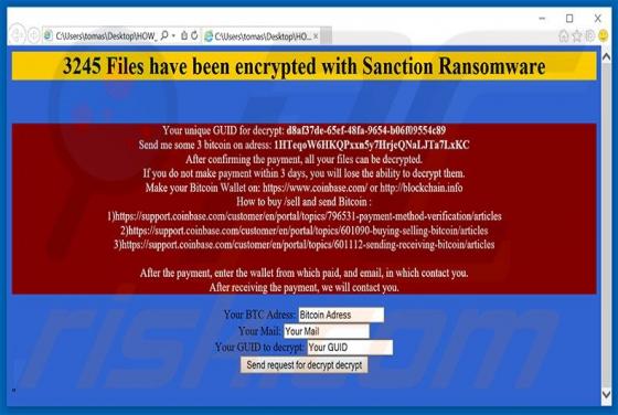 Ransomware Sanction