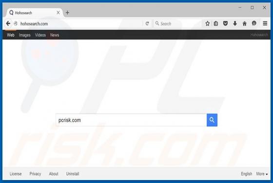 Redirecionamento Hohosearch.com