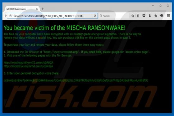 Ransomware MISCHA