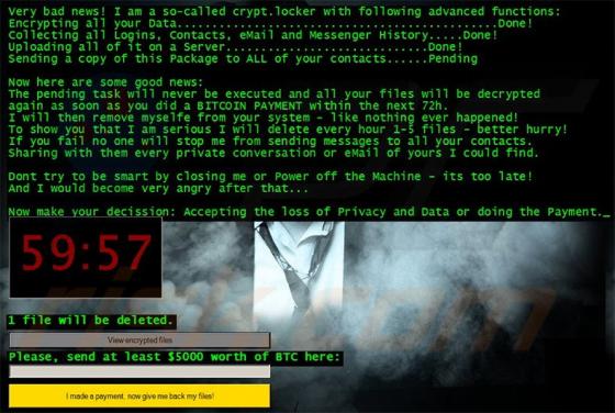 Ransomware Crypt.Locker