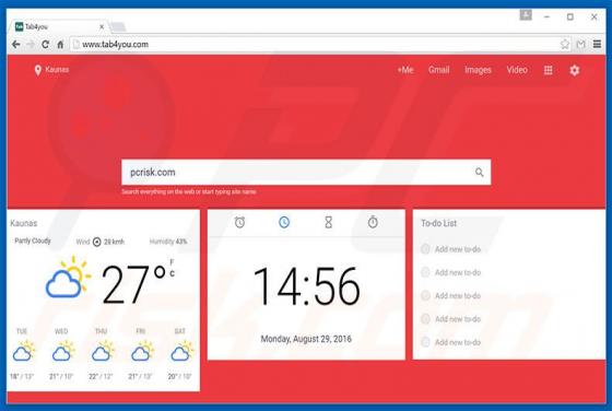 Redirecionamento Tab4you.com
