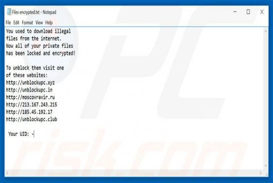 Ransomware Unblockupc