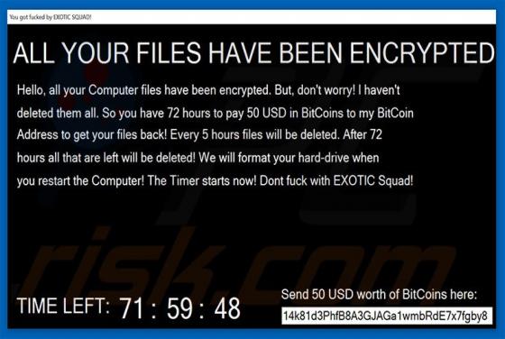 Ransomware Exotic