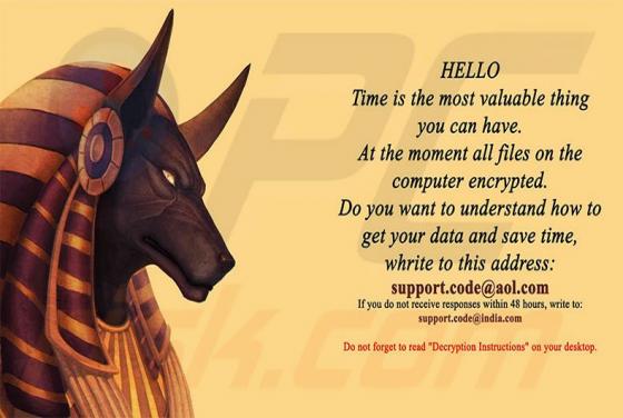 Ransomware Anubis