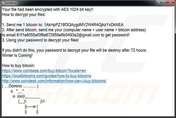Ransomware Domino