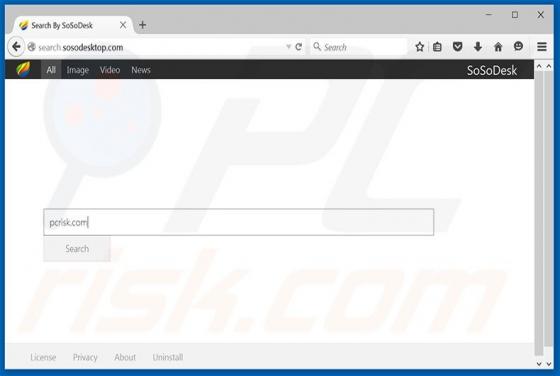 Redirecionamento Search.sosodesktop.com