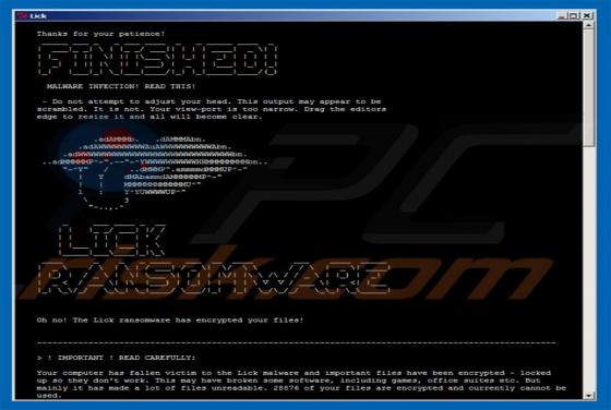 Ransomware Lick