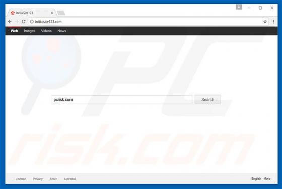 Redirecionamento Initialsite123.com