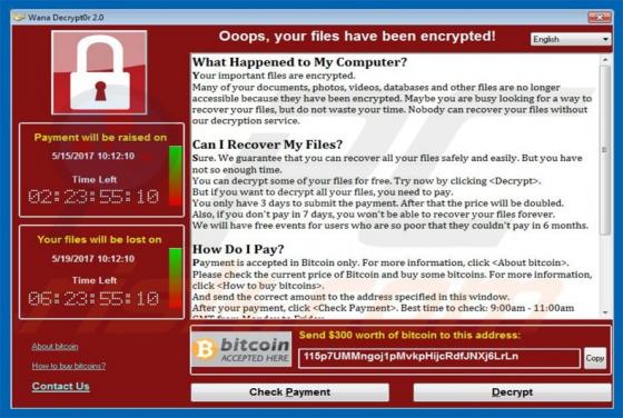 Ransomware Wcry