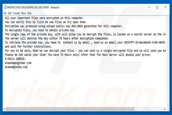 Ransomware MOLE