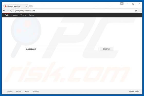 Redirecionamento Myluckysearching.com