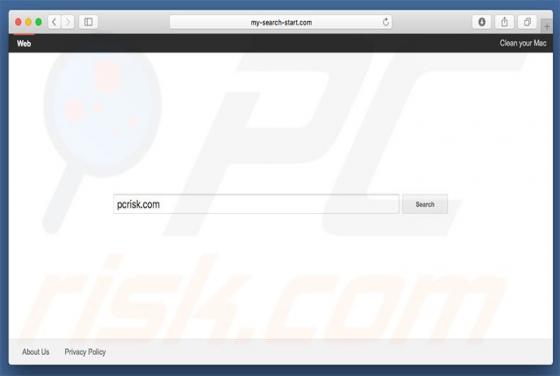 Redirecionamento My-search-start.com (Mac)