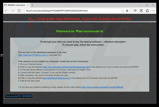 Ransomware Nemesis
