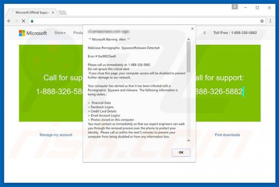 Fraude Malicious Pornographic Spyware/Riskware Detected
