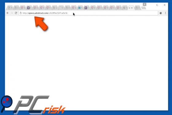 Redirecionamento Adsbtrack.com