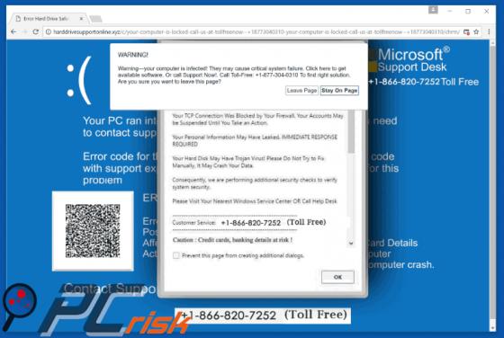 Fraude Warning - Your Computer Is Infected!