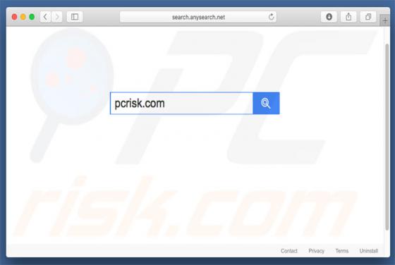 Redirecionamento Search.anysearch.net (Mac)