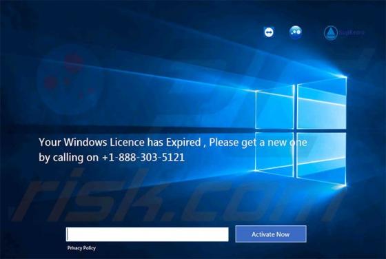Fraude Your Windows Licence Has Expired