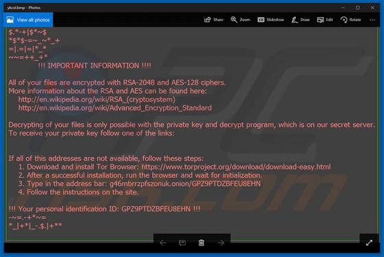 Ransomware Ykcol