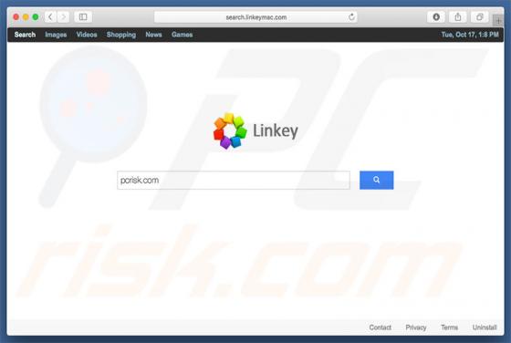 Redirecionamento Search.linkeymac.com (Mac)