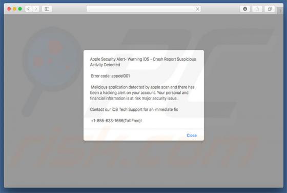 Fraude Apple Security Alert (Mac)