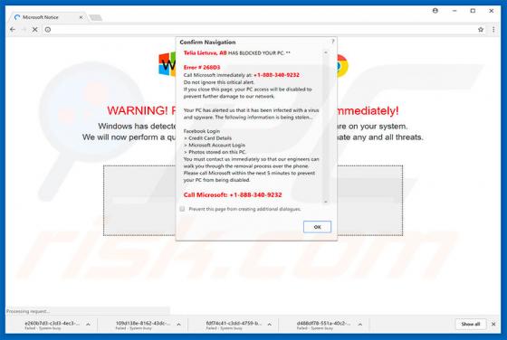 Fraude ISP HAS BLOCKED YOUR PC