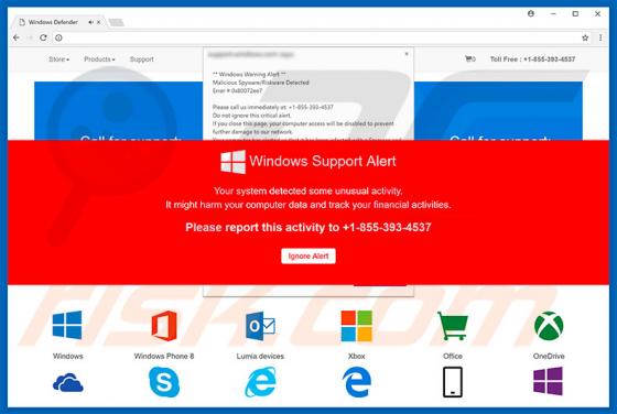 Fraude Windows Support Alert