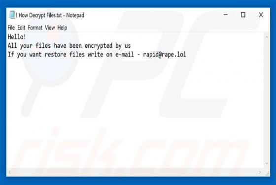 Ransomware Rapid