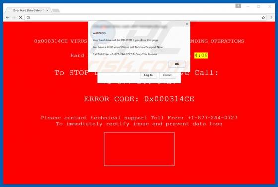 Fraude Your Hard Drive Will Be Deleted