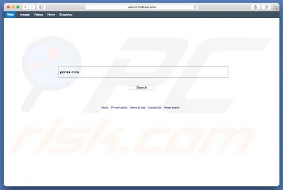 Redirecionamento search.froktiser.com Redirect (Mac)