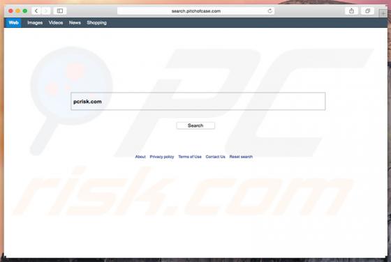 Redirecionamento search.pitchofcase.com (Mac)