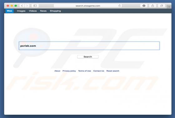 Redirecionamento Search.stosgame.com (Mac)