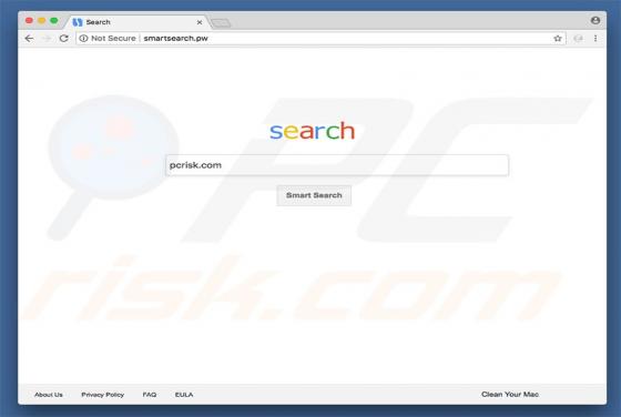 Redirecionamento Smartsearch.pw (Mac)