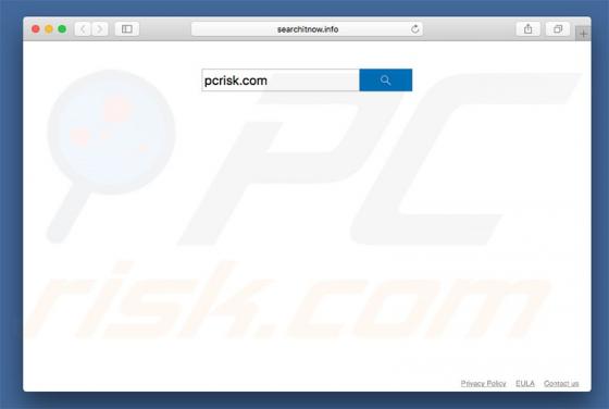 Redirecionamento Searchitnow.info (Mac)