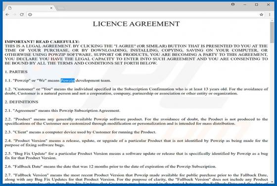 Adware Powzip