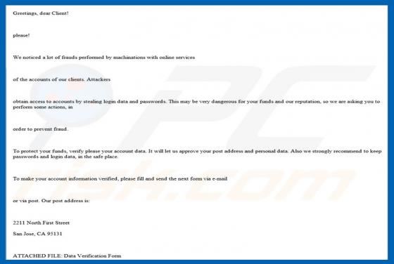 Vírus PayPal Email