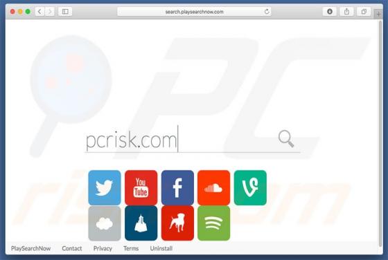 Redirecionamento search.playsearchnow.com (Mac)