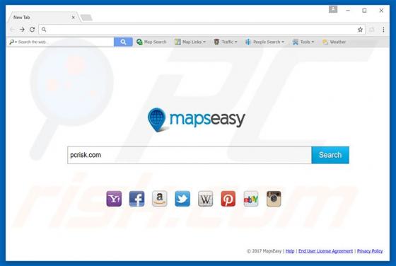 Redirecionamento Mapseasy.net