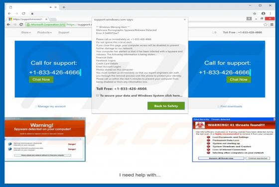 Fraude POP-UP WARNING! 41 Threats Found!!!