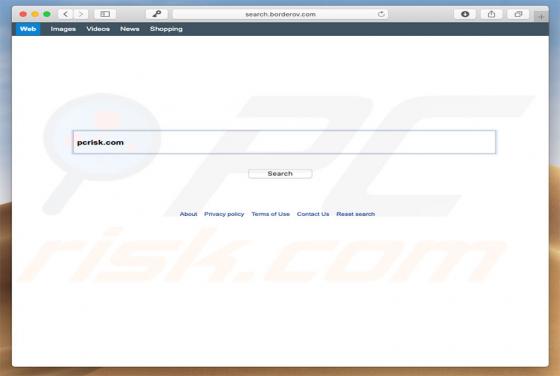 Redirecionamento search.borderov.com (Mac)
