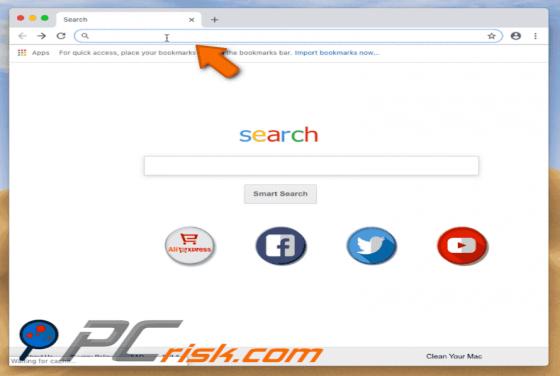 Redirecionamento find.coinup.org (Mac)