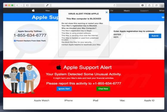 POP-UP da Fraude This Mac Computer Is BLOCKED (Mac)