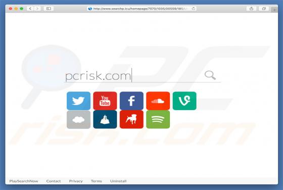 Redirecionamento Searchp.icu  (Mac)