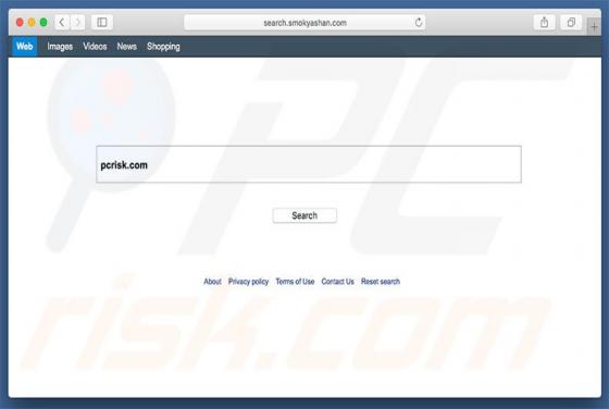 Redirecionamento de search.smokyashan.com (Mac)