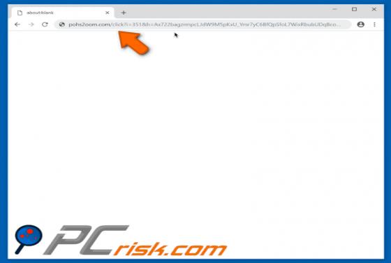 Redirecionamento POP-UP Pohs2oom.com