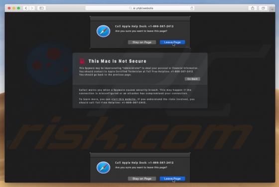 Fraude POP-UP This Mac Is Not Secure (Mac)